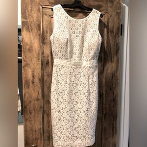 BCBG White Lace Alice Dress